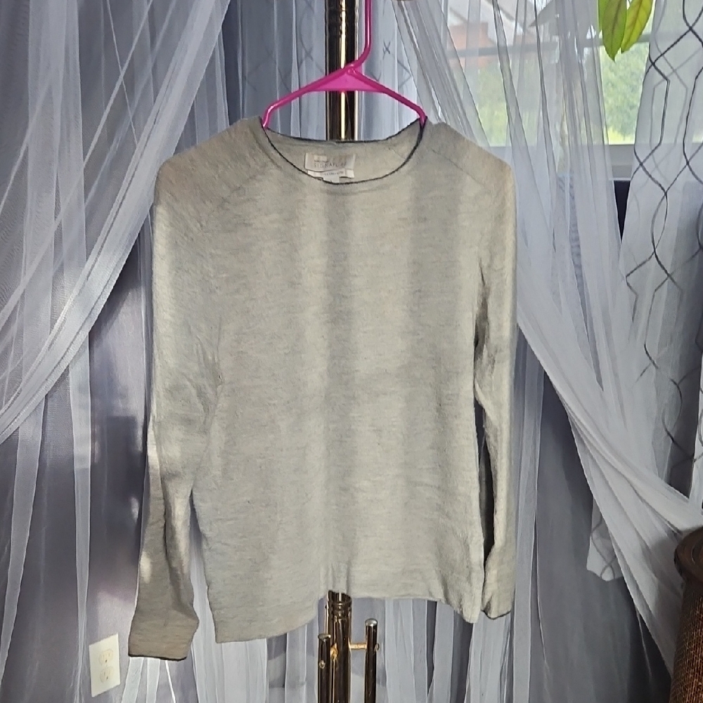 Nordstrom Light Gray Women's Cashmere Sweater